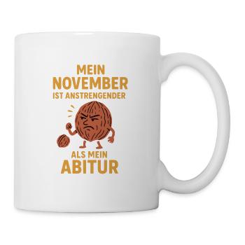 No Nut November - Tasse - Weiß - Rechts