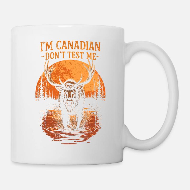Canada Moose Shirt – Pride Canadian Saying Design - Mug - white