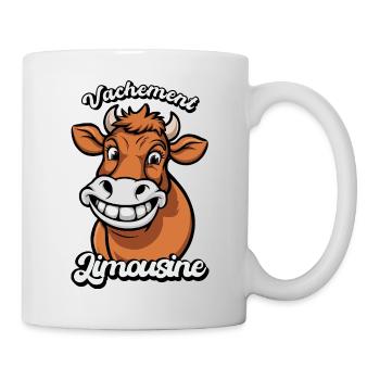 Vachement Limousine Humour Rural Agricultural Gift - Mug - white - Right