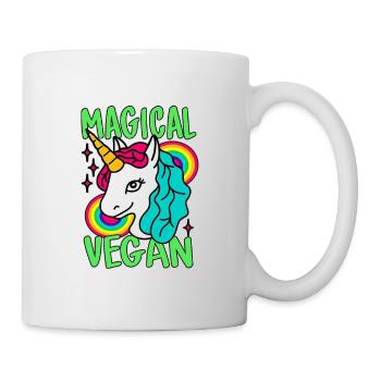 Licorne magique Go Vegan - Mug blanc - blanc - Droite