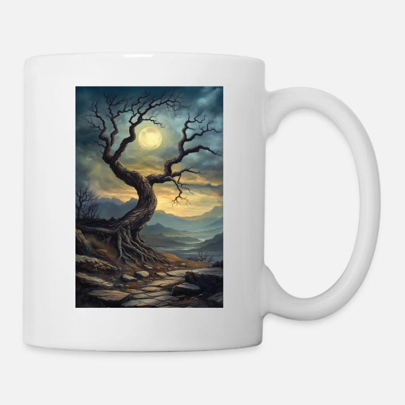 Dark fantasy illustration - Mug - white