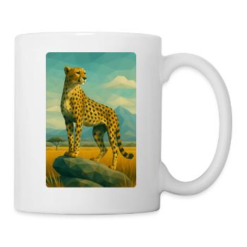 Polynature Guépard - Mug blanc - blanc - Droite