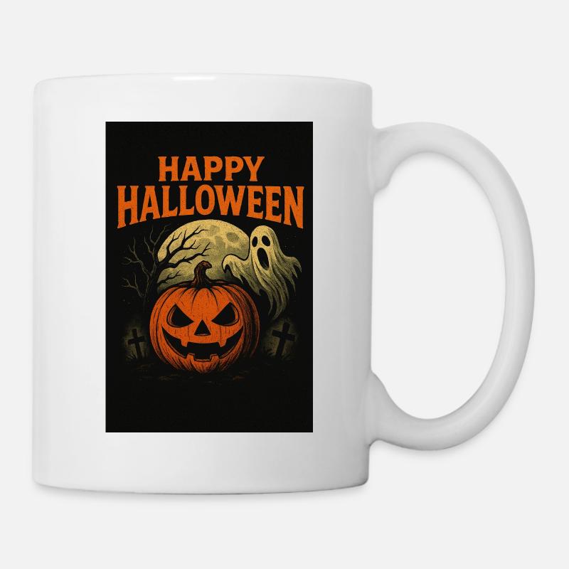 Creepy Halloween Motif - Mug - white