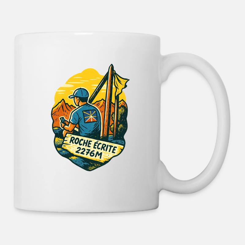 Trail roches écrites - Mug blanc - blanc