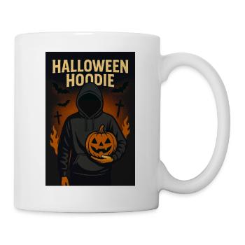 Halloween Hoodie with Pumpkin - Mug - white - Right