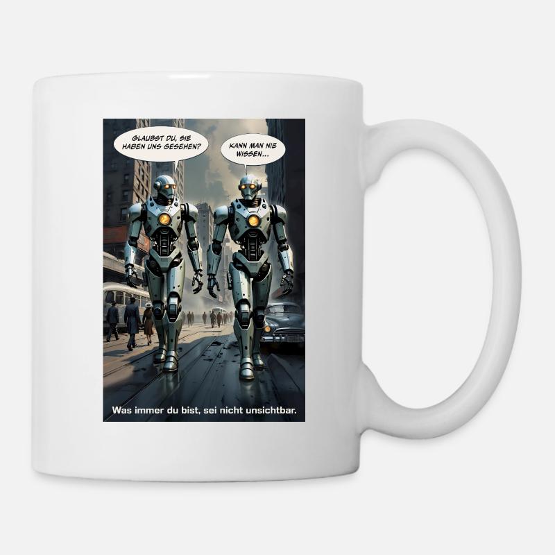 1950s Retro Sci-Fi – "Don't Be Invisible" - Mug - white