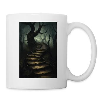 Dark Fantasy Horror Illustration - Tasse - Weiß - Rechts