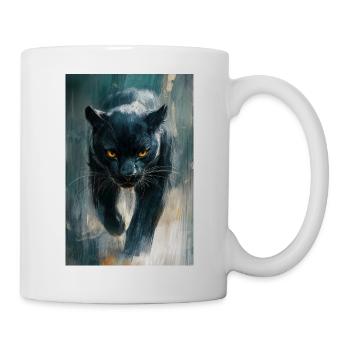 Illustration eines Panthers - Tasse - Weiß - Rechts