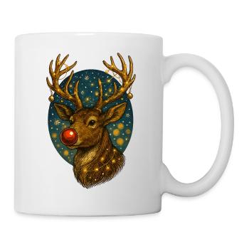 Weihnachtsrentiere - Tasse - Weiß - Rechts
