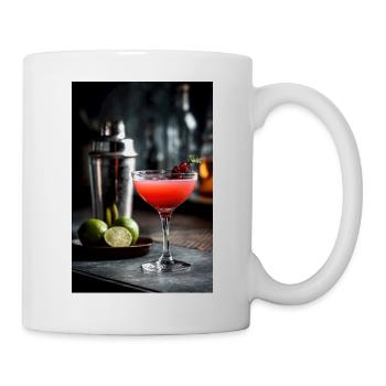 Purpurroter Zitrus-Cocktail - Tasse - Weiß - Rechts