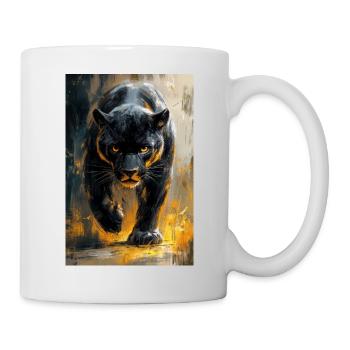 Illustration eines Panthers - Tasse - Weiß - Rechts