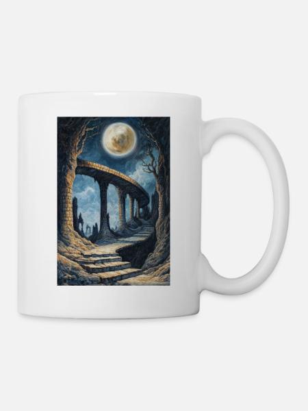Dark Fantasy Illustration - Tasse - Weiß