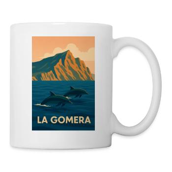 La Gomera Delfine - Tasse - Weiß - Rechts