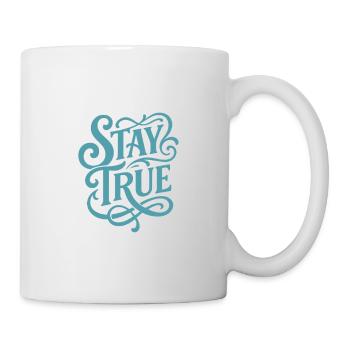 Stad True Typografie Schwung - Tasse - Weiß - Rechts
