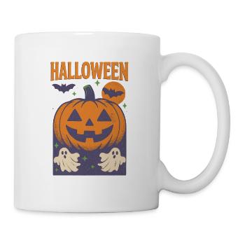 HALLOWEEN GRAIN – Retro Fusion Pumpkin - Mug - white - Right