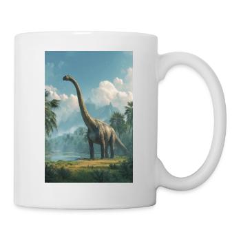 Dino Dawn Longneck - Mug - white - Right