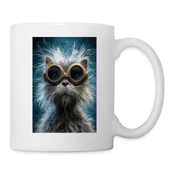 Steampunk Cat Goggles - Mug - white - Right