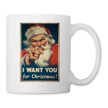 Santa Claus Advertising Poster - Mug - white - Right