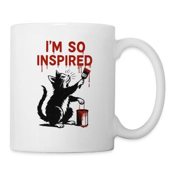 Inspired Cat Art Design - Mug - white - Right