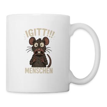 Igitt menschen Ratte lustige maus - Tasse - Weiß - Rechts