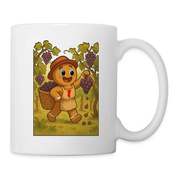 Pain épice Mannele vendangeur. Alsace - Mug blanc - blanc - Droite