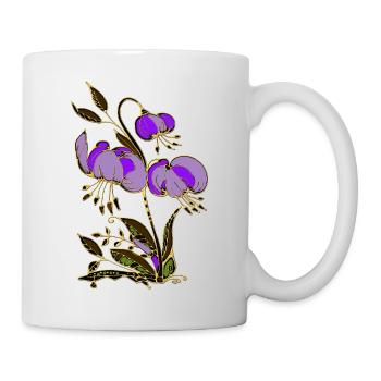 Fleur - Mug blanc - blanc - Droite