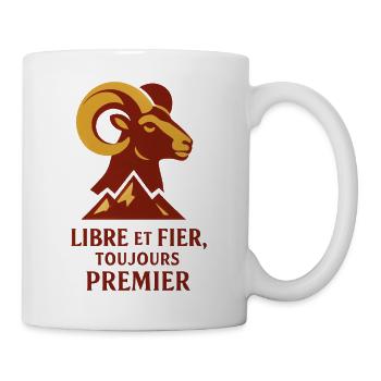 Aries Star Sign - Astrology - Mug - white - Right