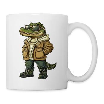 Alligator Cool Winter - Mug - white - Right