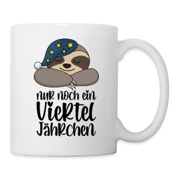 Only a quarter of a year left - Cute Sloth - Mug - white - Right