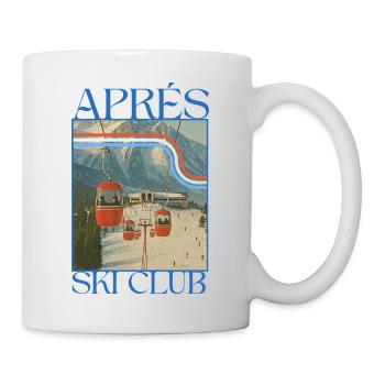 Après Ski Club – Retro Gondola Design - Mug - white - Right