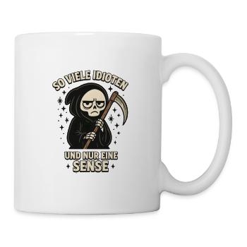 So many idiots and only one scythe - Mug - white - Right