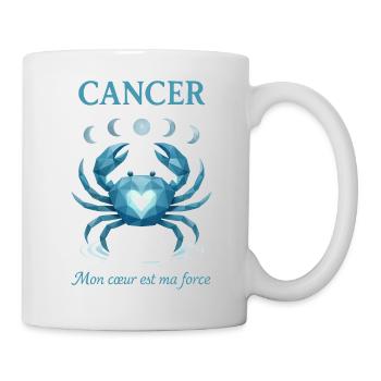 Signe astrologique du Cancer - Astrologie - Mug blanc - blanc - Droite
