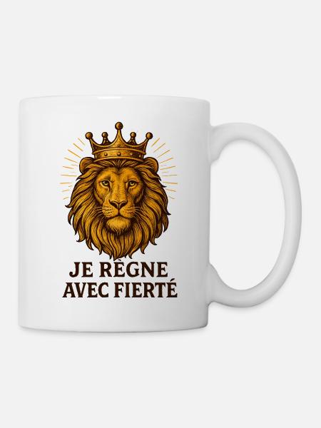 Sternzeichen Löwe - Tasse - Weiß