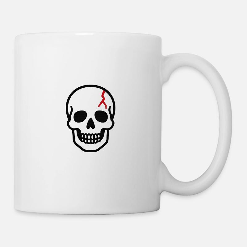 teschio_anatomico - Mug blanc - blanc