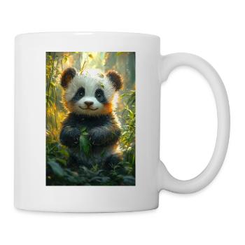 Illustration eines Pandas - Tasse - Weiß - Rechts