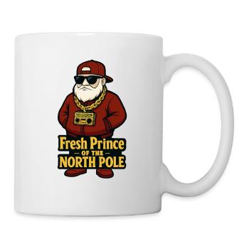 FRESH PRINCE OF THE NORTH POLE: Hip-Hop Santa - Mug - white - Right