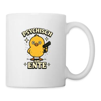 Party PSYCHISCH AM ENTE Lustiges - Mug - white - Right