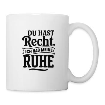 Tu as raison, j’ai la paix - Mug blanc - blanc - Droite