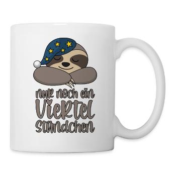 Only a quarter of an hour left - Sloth - Mug - white - Right