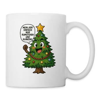 Funny Christmas Tree Saying - Mug - white - Right
