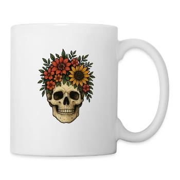 Floral Skull - Mug - white - Right