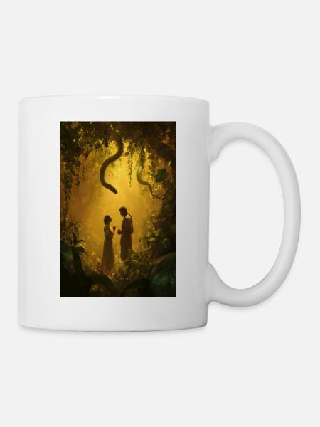 Verzauberte Dschungel-Romantik - Tasse - Weiß