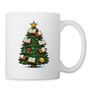 Book Tree Christmas Decoration Christmas Tree - Mug - white - Right