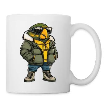 Papagai Hiver frais - Mug blanc - blanc - Droite