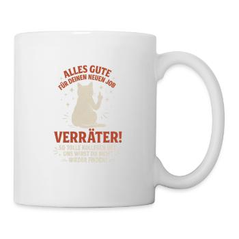 Abschied Kollege Abschiedsgeschenk Jobwechsel - Tasse - Weiß - Rechts