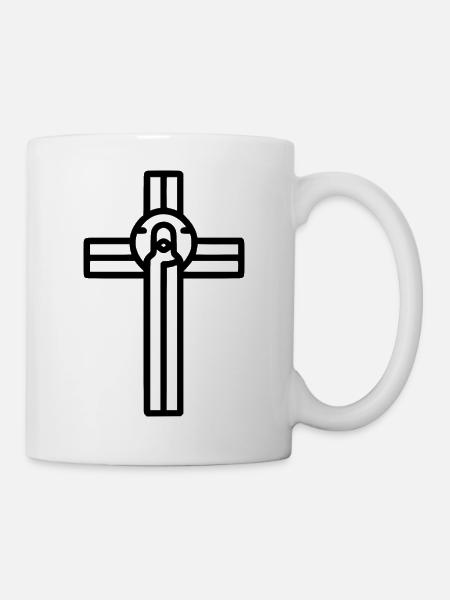 The Logos – The Risen One before the Cross - Mug - white