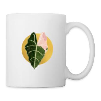 Alocasia in the Gold Circle - Mug - white - Right