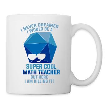 Dicton mathématique amusant Professeur de mathématiques - Mug blanc - blanc - Droite