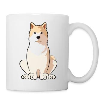 Hokkaido Dog Mom Japanese Dog Lover Gift - Mug - white - Right