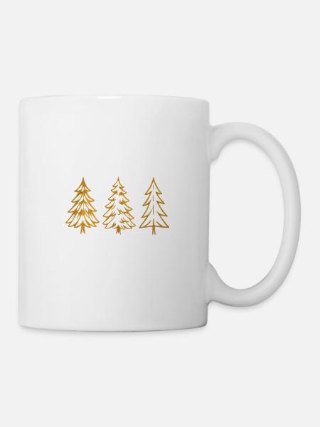 Tannenbaum Weihnachtsbaum Weihnachten - Tasse - Weiß